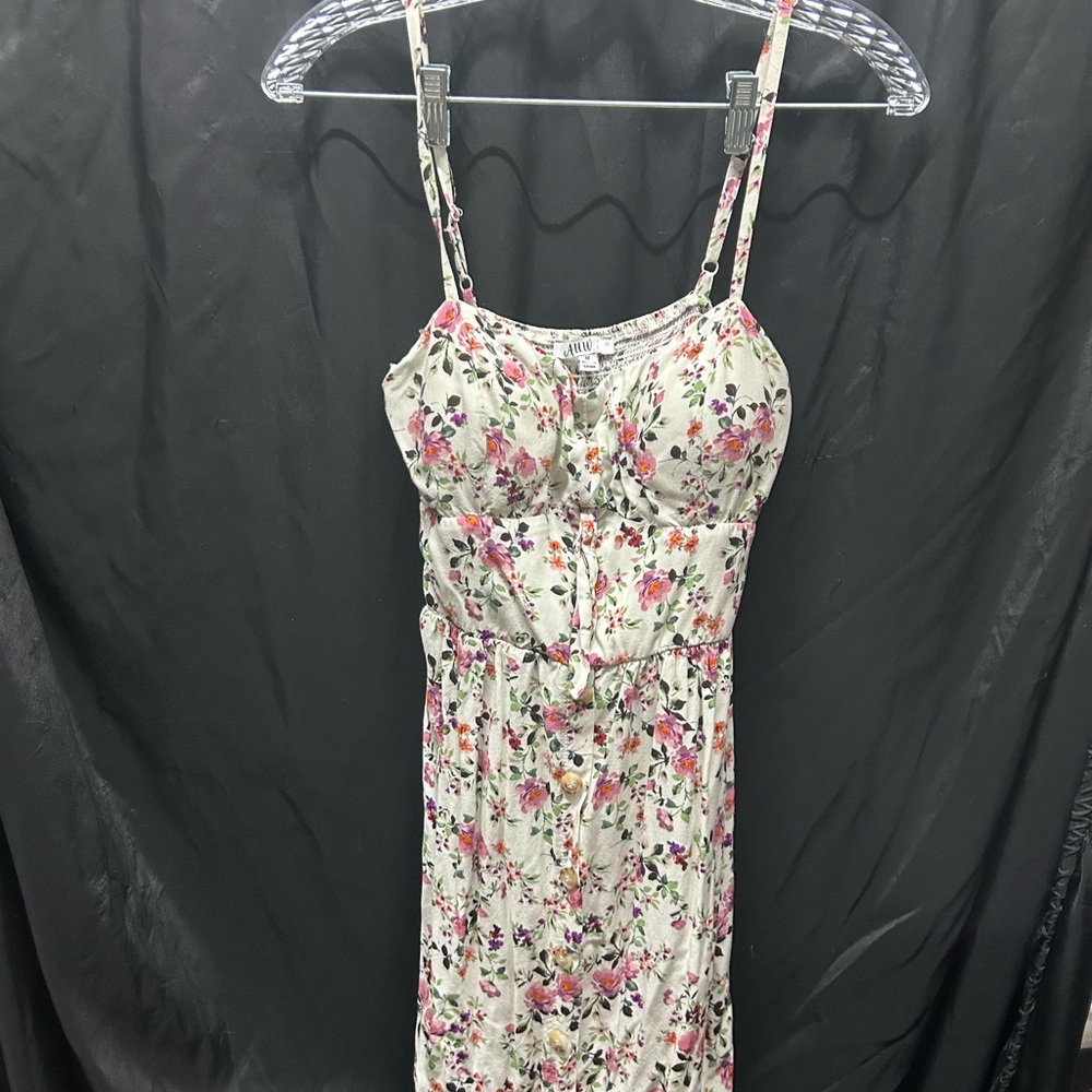 AUW Floral Spaghetti Strap Dress - Multicolor